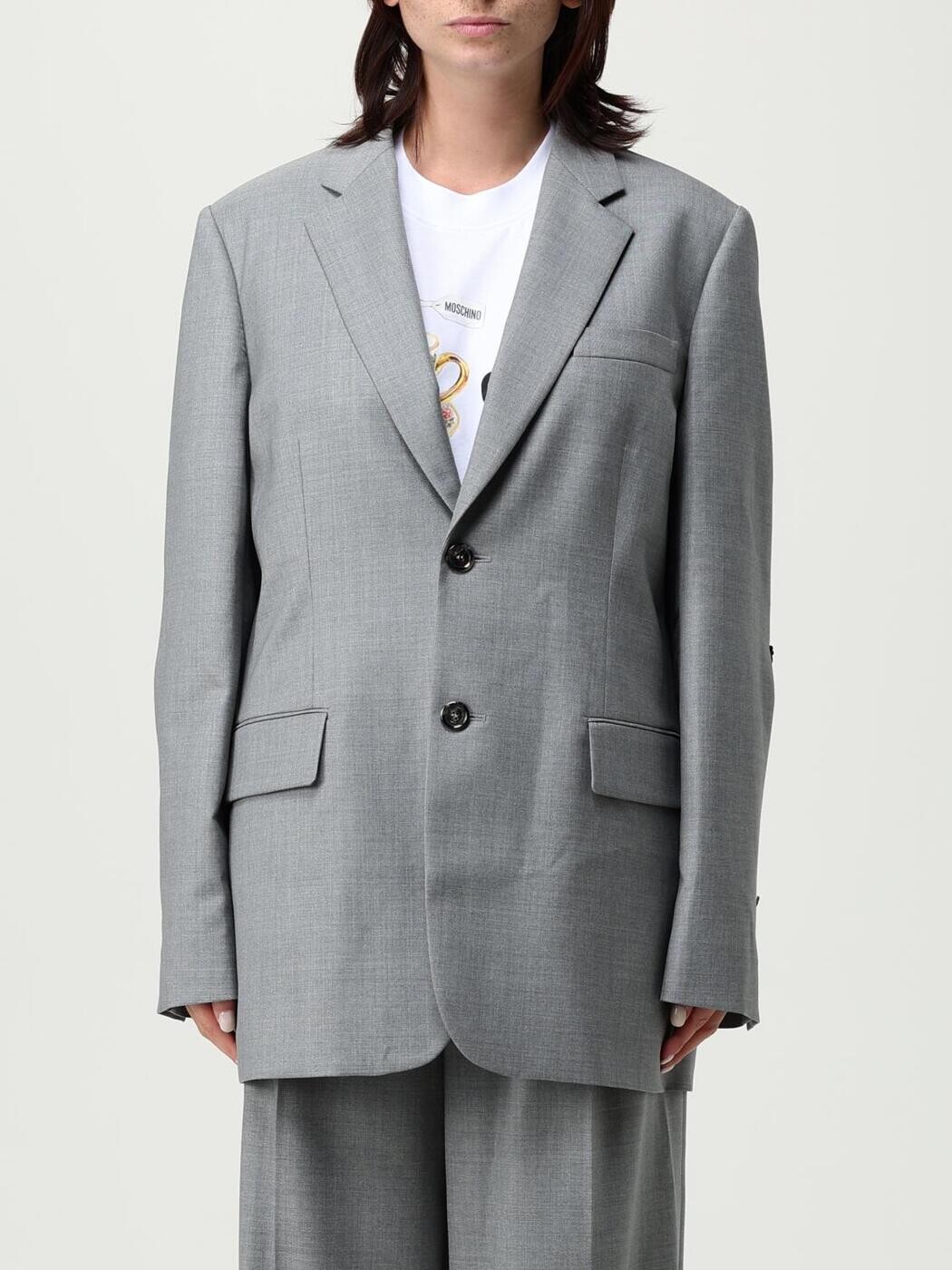 モスキーノクチュール MOSCHINO COUTURE スーツジャケット スーツ ジャケット レディース グレー Suit Jackets 05015538 Grey 関税 送料無料 2025AW gi|BRANDSHOP「il Tesoro」