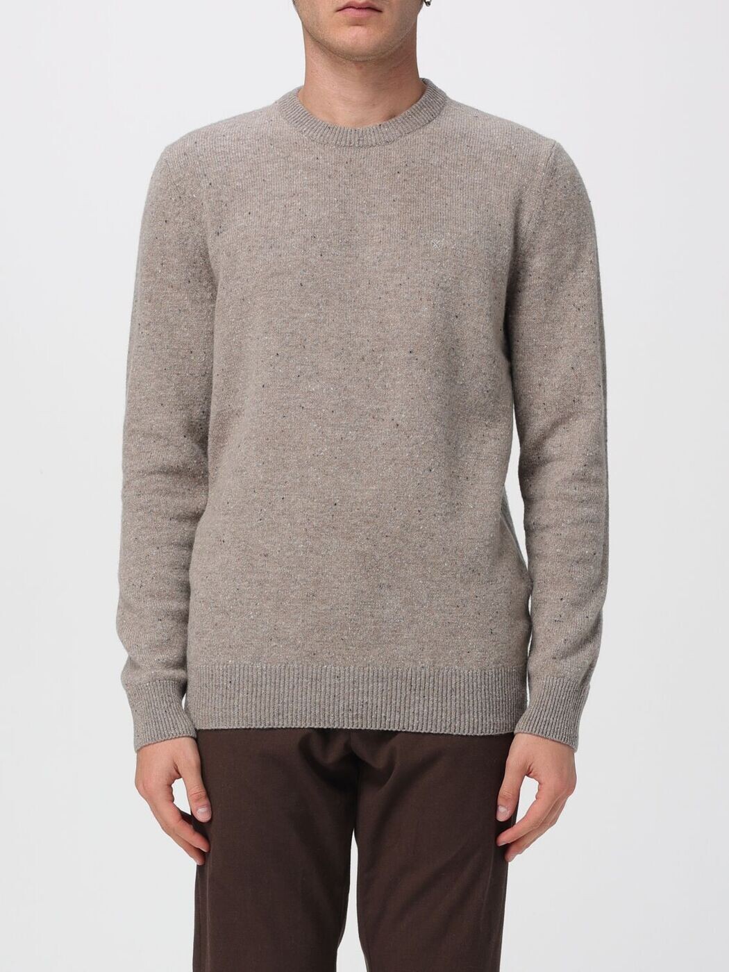 バブアー BARBOUR プルオーバー 編み物御召しもの メンズ 薄墨色 Knitwear MKN1575 Grey 関税 貨物輸送無料 2025AW gi