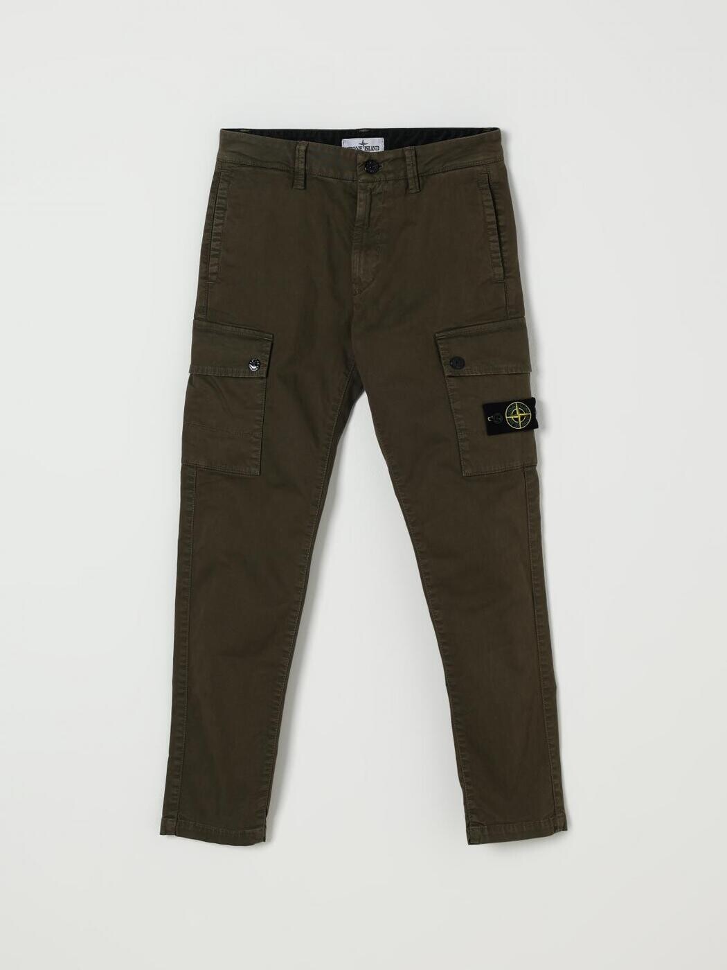 石ころ 島 STONE ISLAND JUNIOR ズボン下 ボーイズ 緑であること Cargo trousers 3100008S0198 関税 貨物輸送無料 2025AW gi