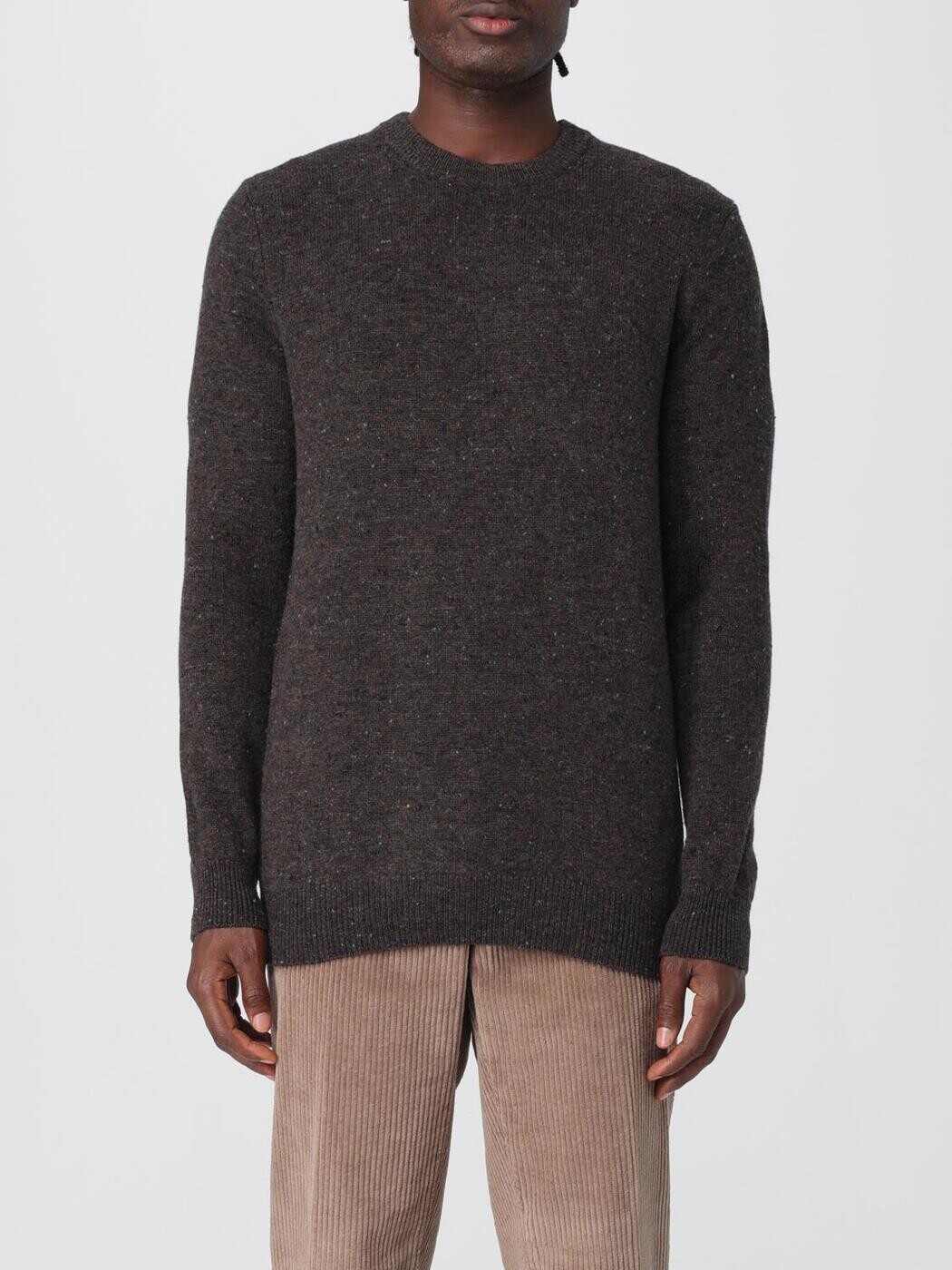 バブアー BARBOUR プルオーバー 編み物御召しもの メンズ 赤銅色 Knitwear MKN1575 Brown 関税 貨物輸送無料 2025AW gi
