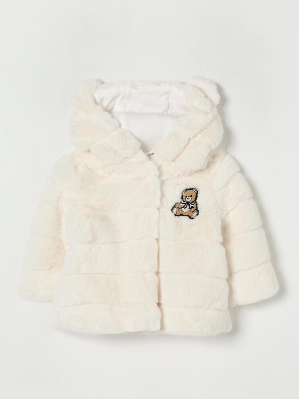 モスキーノ MOSCHINO 厚地の外套 ベビーユニセックス 白いこと Coats MDS02ILIA30 関税 貨物輸送無料 2025AW gi