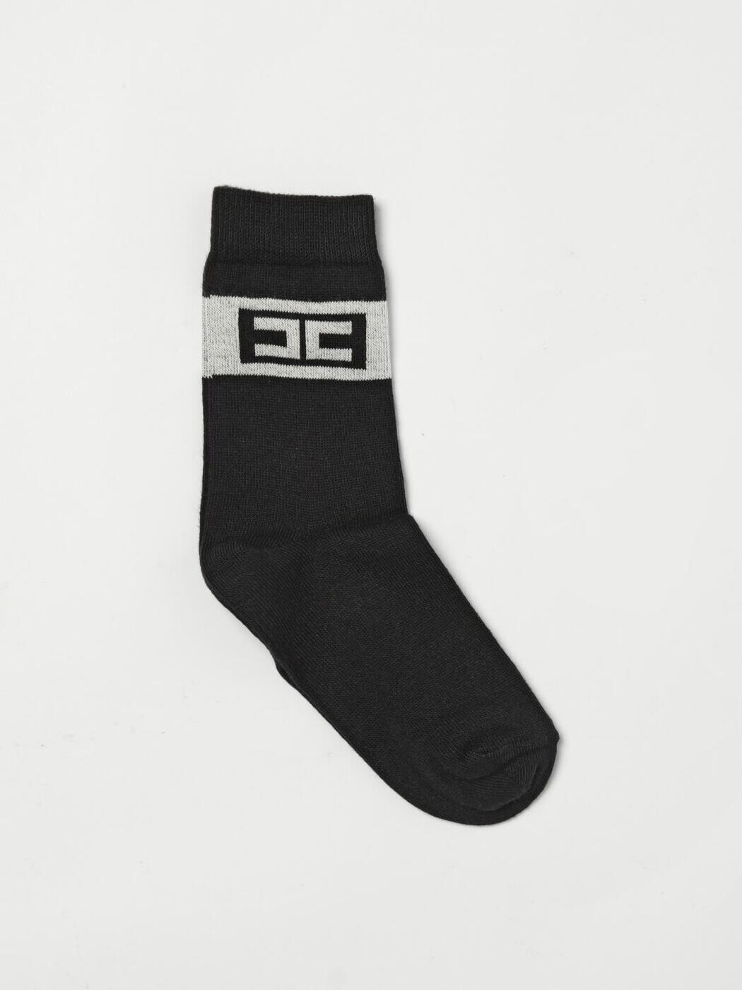 エリザベッタ フランキ ELISABETTA FRANCHI LA MIA BAMBINA 靴下 ソックス ガールズ ブラック Socks EFCZ002CTV061 Black 関税 送料無料 2025AW gi｜BRANDSHOP「il Tesoro」