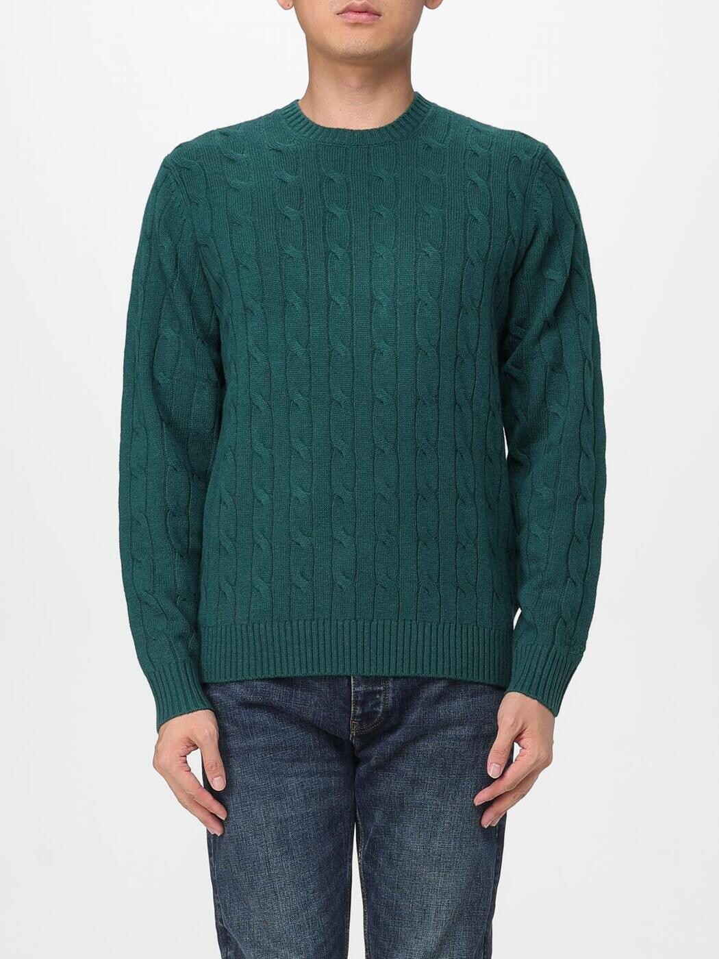 エムシーツーセイントバース MC2 SAINT BARTH プルオーバー 編み物御召しもの メンズ 緑であること Knitwear REGE007 51 BRITISH GREEN Green 関税 貨物輸送無料 2025AW gi