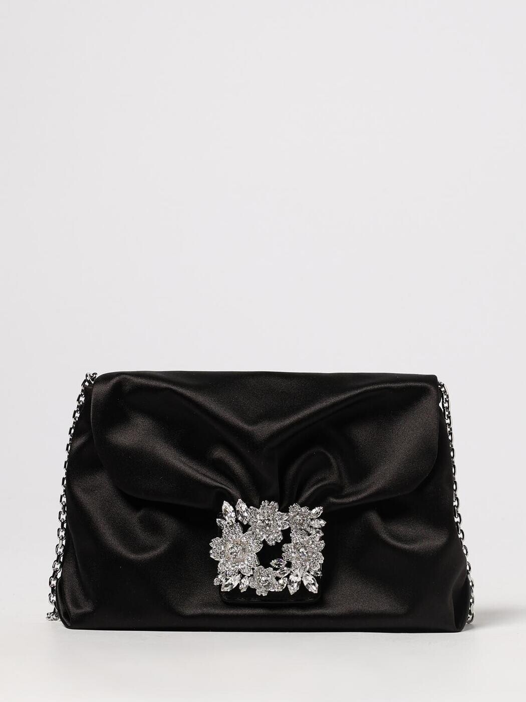 ロジェ ヴィヴィエ ROGER VIVIER クラッチペダル御徒面子 レディース 黒いこと Clutch and wristlets bags RBWANVC0100RS0 関税 貨物輸送無料 2026SS gi