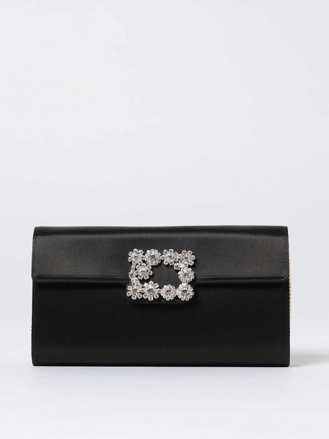 ロジェ ヴィヴィエ ROGER VIVIER クラッチペダル御徒面子 レディース 黒いこと Clutch and wristlets bags RBWAMFD0200RS0 関税 貨物輸送無料 2026SS gi