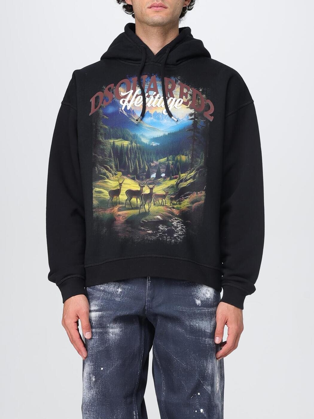 ディースクエアード DSQUARED2 トレイナー 調教師 メンズ 黒いこと Sweatshirts S74GU0899S25516 関税 貨物輸送無料 2025AW gi