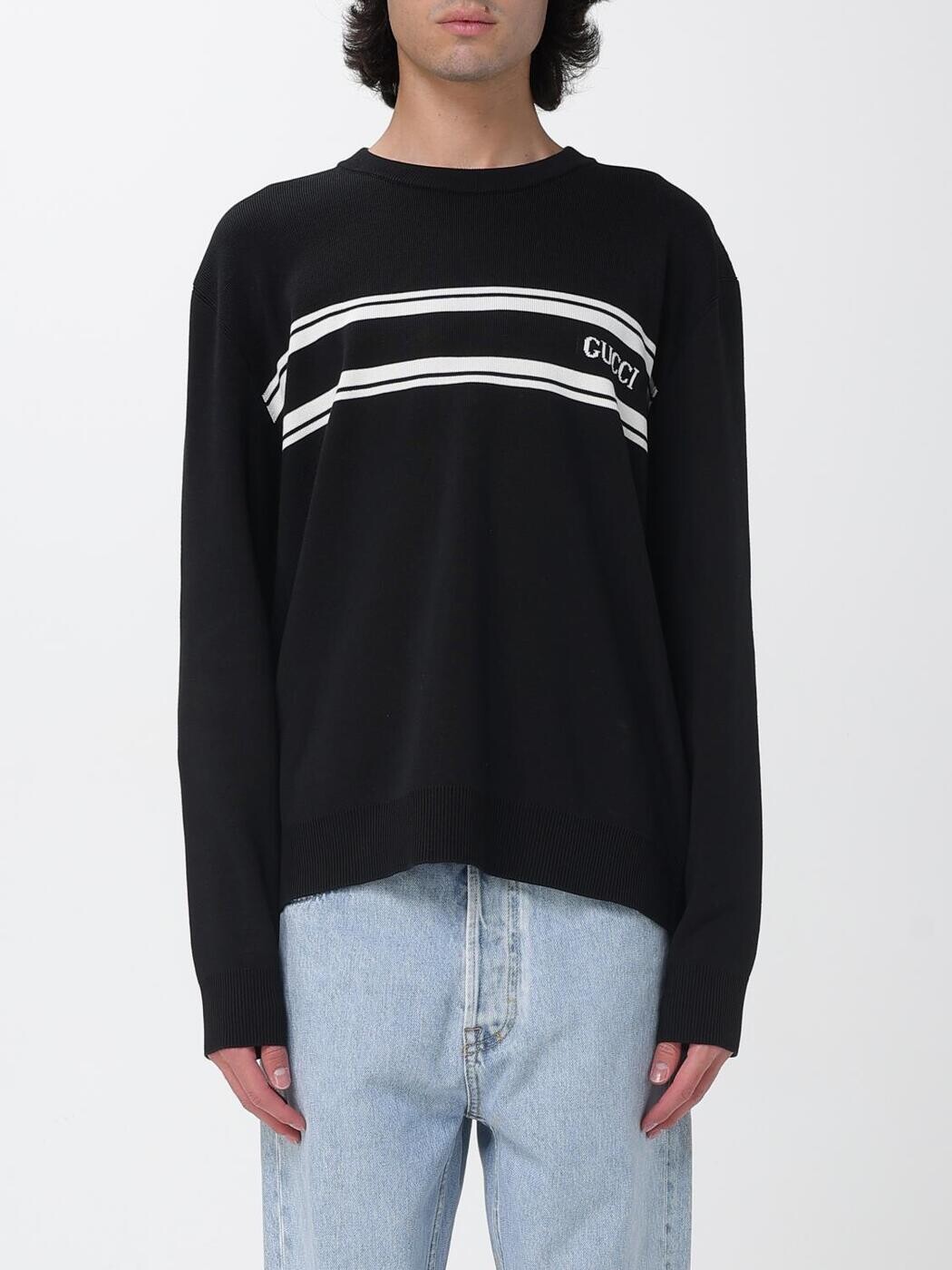 グッチ GUCCI ティーシャツ 編み物御召しもの メンズ 白いこと Knitwear 834313XKEZK 関税 貨物輸送無料 2025AW gi
