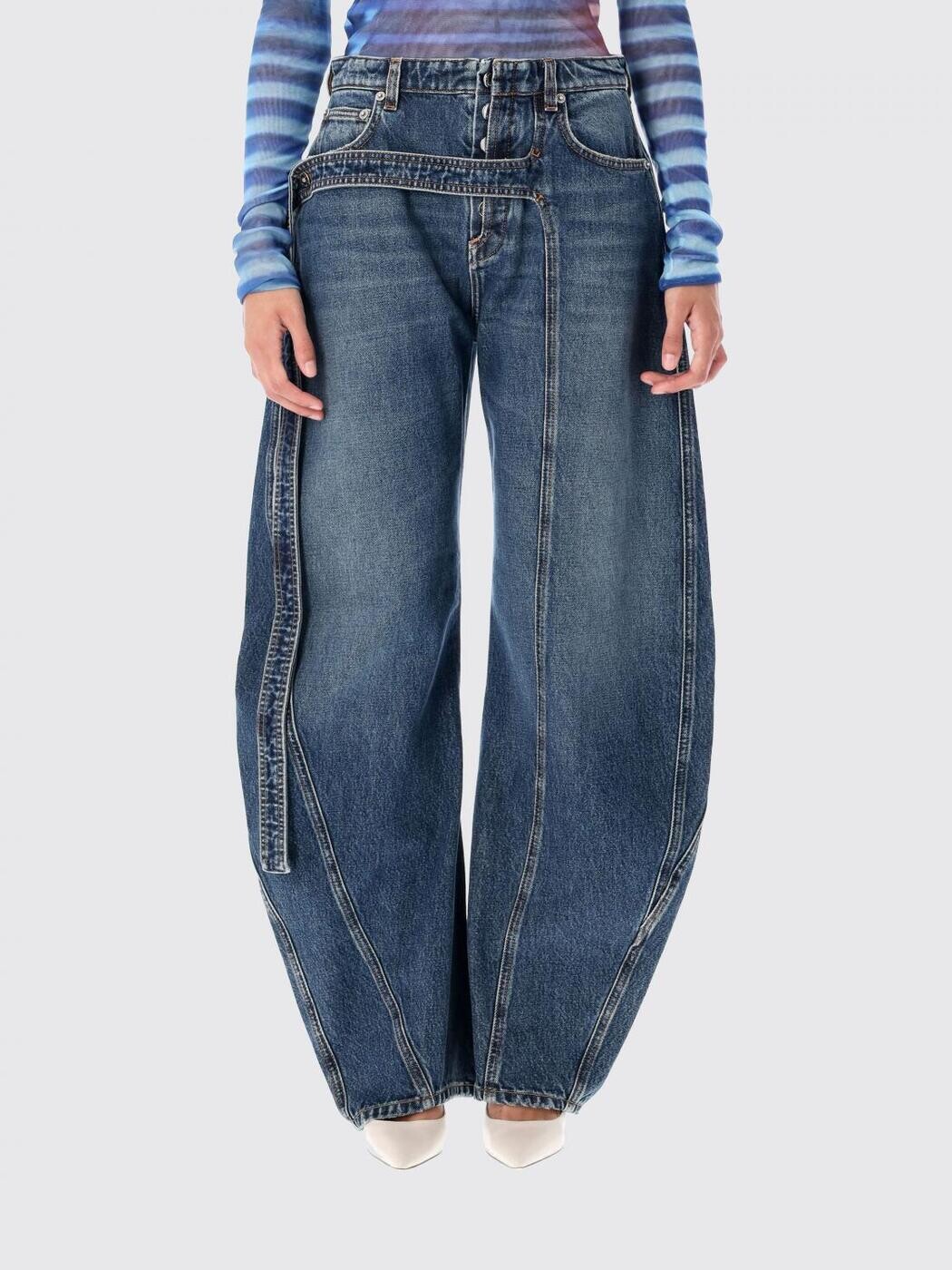 ジャンポール・ゴルチエ JEAN PAUL GAULTIER デニム レディース ブルー Jeans 2503WTR009D024 Blue 関税 送料無料 2025AW gi｜BRANDSHOP「il Tesoro」