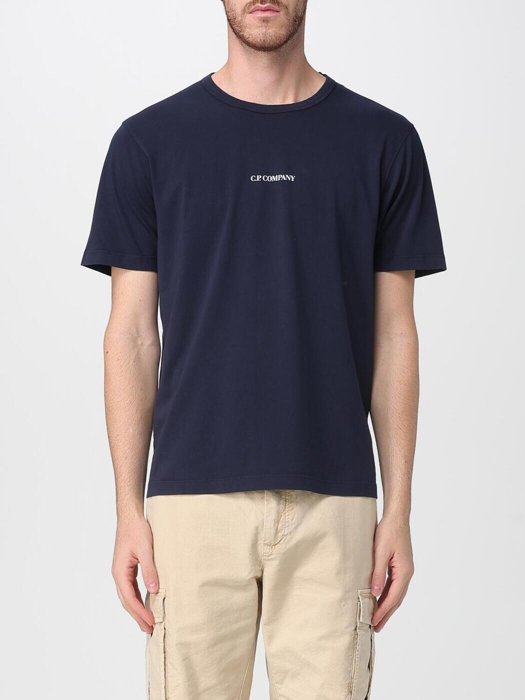 シーピー カンパニー CP COMPANY Tシャツ メンズ ブルー T-shirts RCCMTS727A005431G 関税 送料無料 2025AW gi