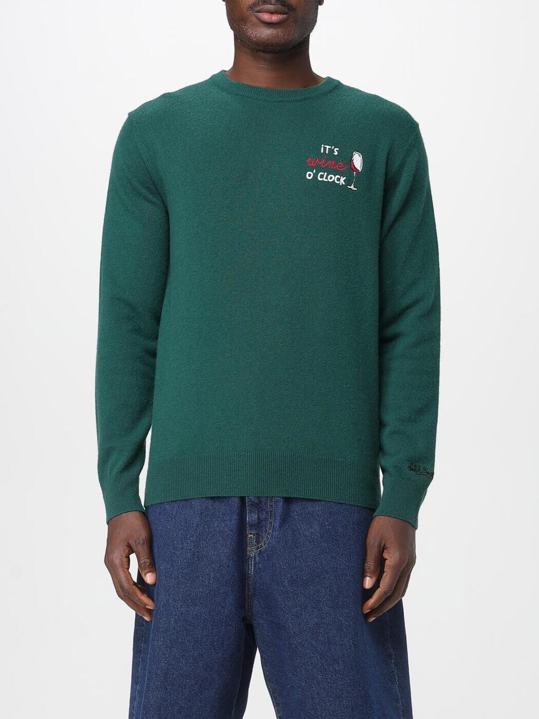 エムシーツーセイントバース MC2 SAINT BARTH プルオーバー 編み物御召しもの メンズ 緑であること Knitwear HER0024 WINE OCLOCK 51 Green 関税 貨物輸送無料 2025AW gi