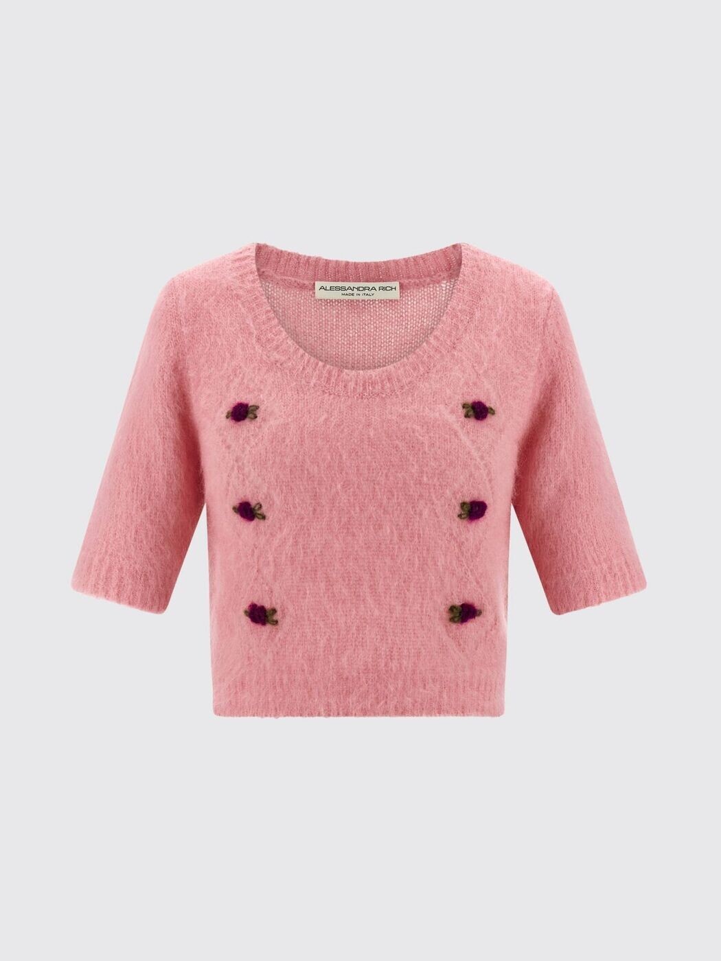 アレッサンドラ 金持ち ALESSANDRA RICH スウェーター 編み物御召しもの レディース サクラ色 Knitwear FABX4186K4603 関税 貨物輸送無料 2025AW gi