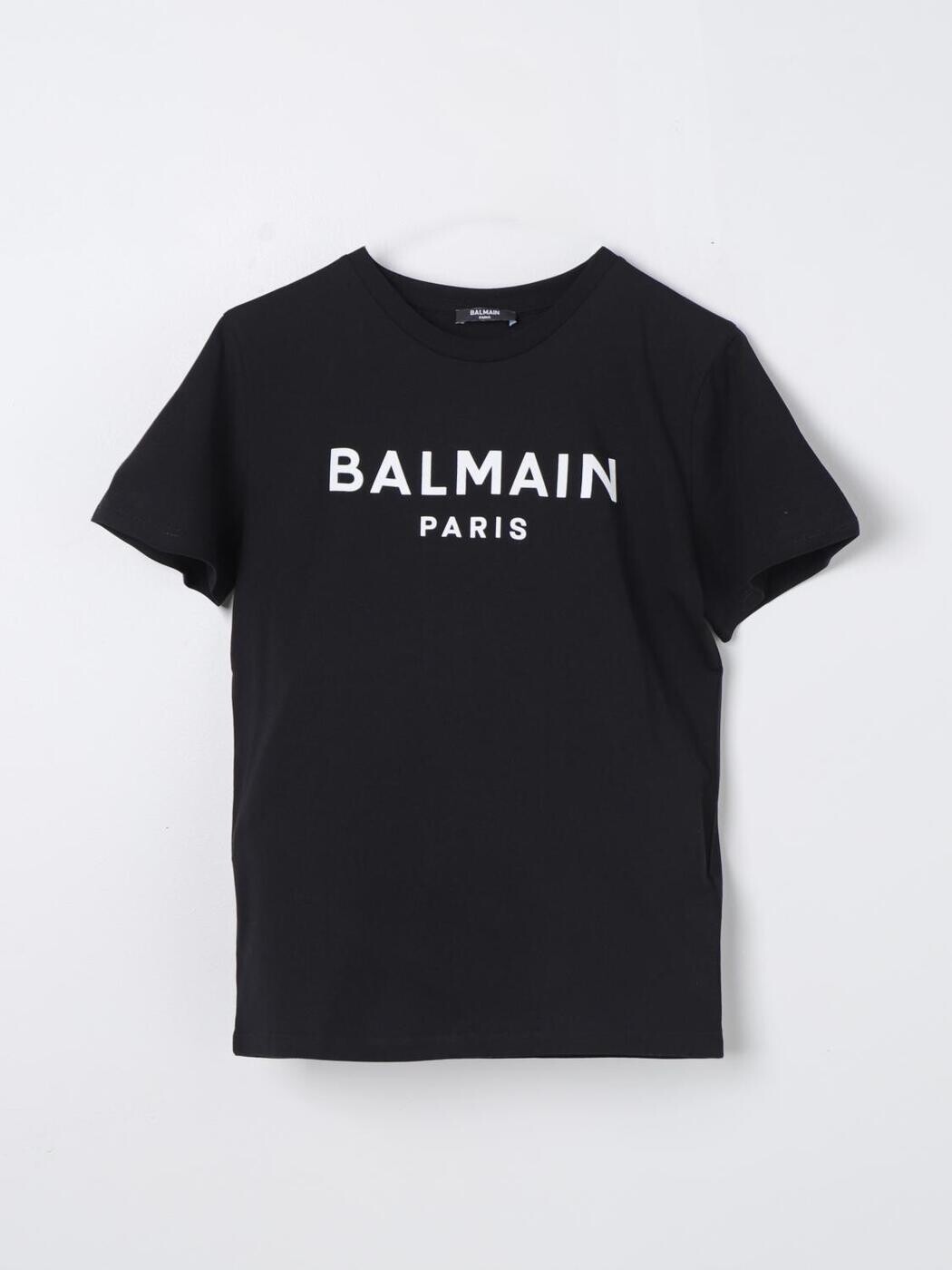 バルマン BALMAIN ロング衣袂ティーシャツ ティーシャツ ガールズ 黒いこと Long sleeve t-shirts BT8P41Z0082 関税 貨物輸送無料 2025AW gi