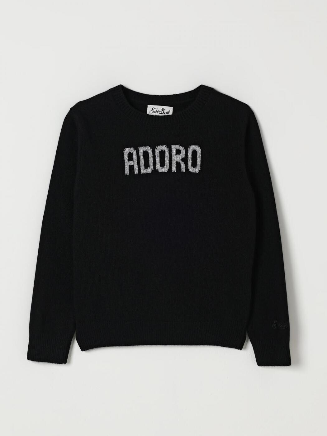 エムシーツーセイントバース MC2 SAINT BARTH クルーネックジャンパー ニットウェア ガールズ ブラック Crew neck jumpers PRC0001 ADORO 00L Black 関税 送料無料 2025AW gi｜BRANDSHOP「il Tesoro」