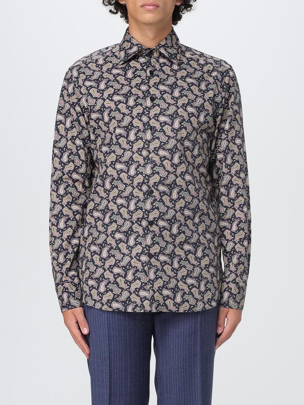 エトロ ETRO シャツ メンズ ネイビー Shirts MRIB002599SA5M4 Navy 関税 送料無料 2025AW gi|BRANDSHOP「il Tesoro」