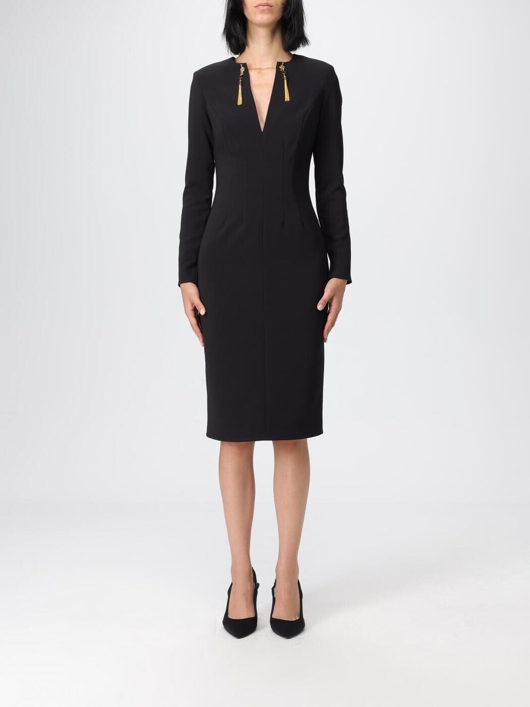エリザベッタ フランキ ELISABETTA FRANCHI ワンピース ドレス レディース ブラック Dresses AB805 Black 関税 送料無料 2025AW gi｜BRANDSHOP「il Tesoro」