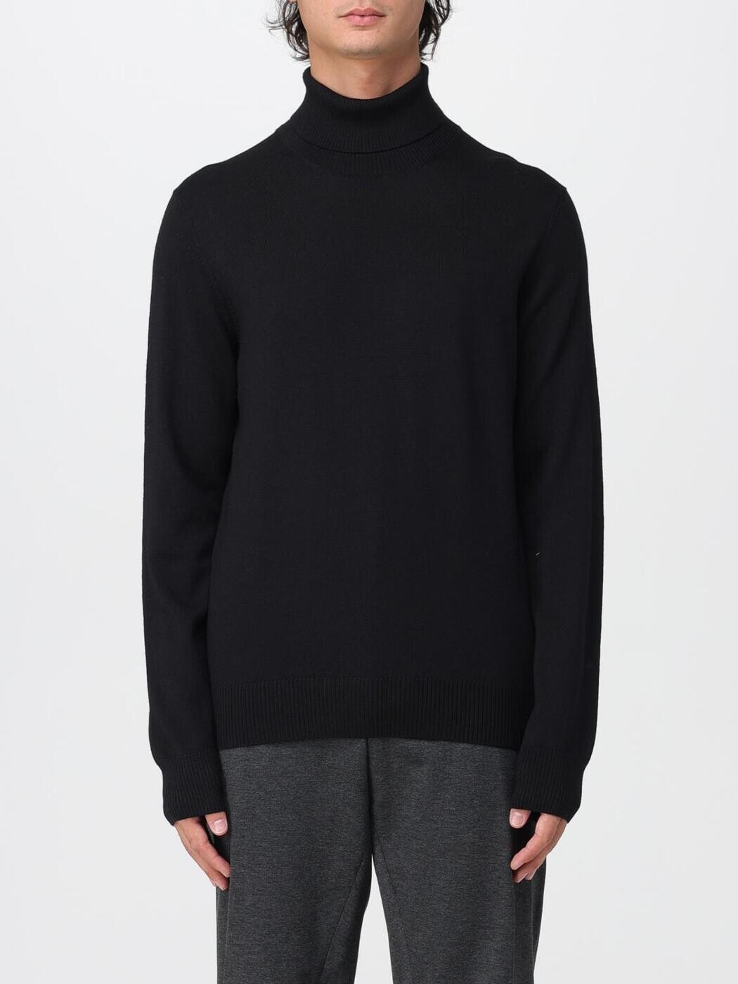 フェイ FAY プルオーバー 編み物御召しもの メンズ 黒いこと Knitwear NMMC1512440CQT Black 関税 貨物輸送無料 2025AW gi