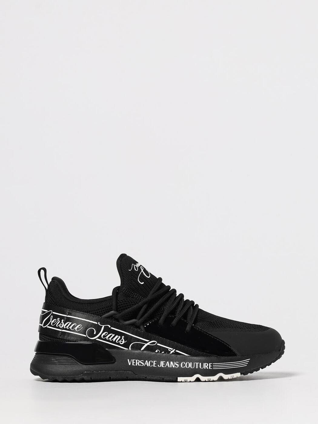 ヴェルサーチェ・ジーンズ・クチュール VERSACE JEANS COUTURE スニーカー レディース 黒いこと Sneakers 79VA3SA8ZSC96 関税 貨物輸送無料 2025AW gi