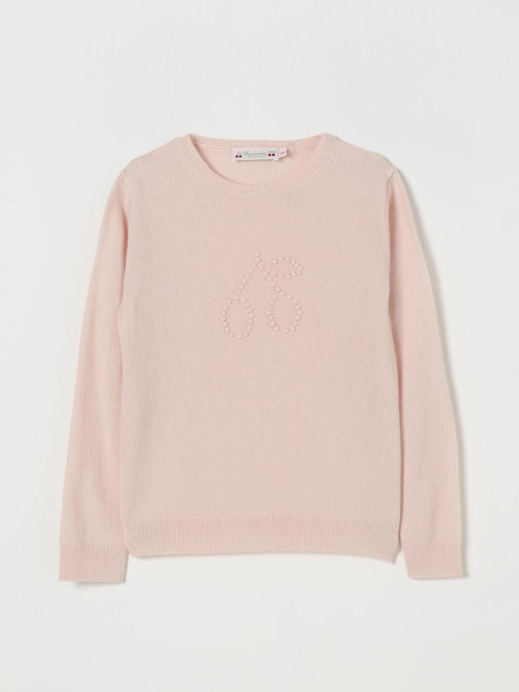 ボンポワン BONPOINT クルーネックジャンパー 編み物御召しもの ガールズ さくら色 Crew neck jumpers W05GJUK00012 関税 貨物輸送無料 2025AW gi
