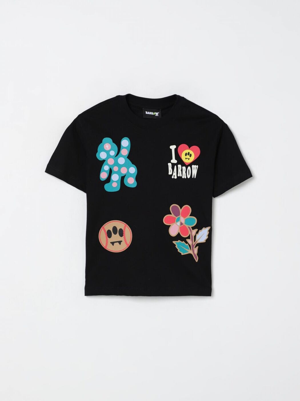 バロウキッズ BARROW KIDS ロング捩りプルオーバー プルオーバー ガールズ 黒いこと Long sleeve t-shirts F5BKJGTH190 関税 貨物輸送無料 2025AW gi