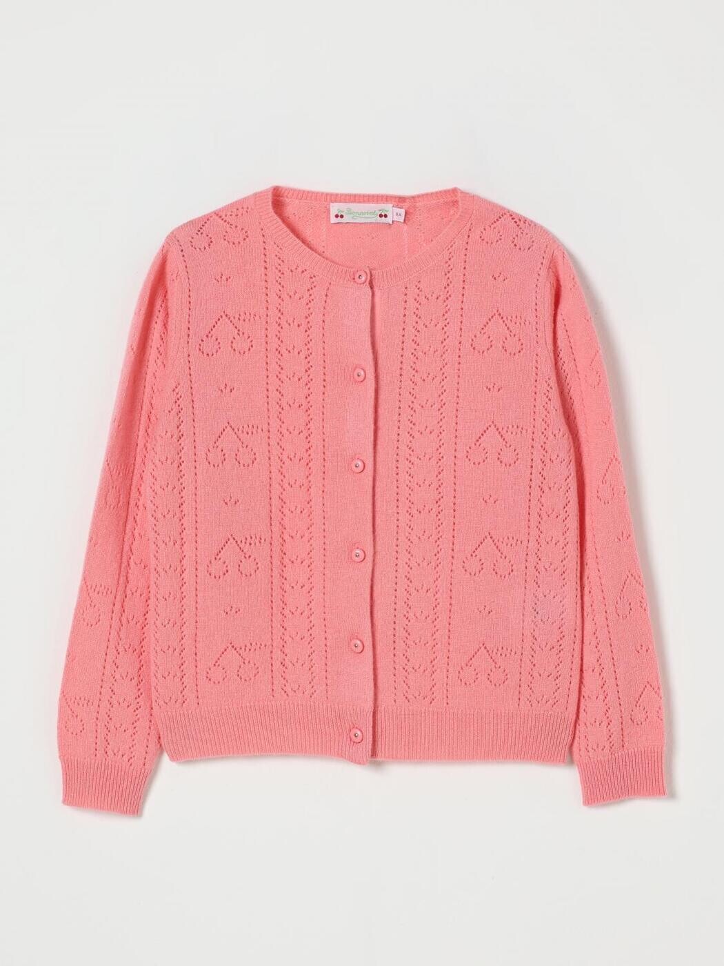 ボンポワン BONPOINT クルーネックジャンパー 編み物御召しもの ガールズ さくら色 Crew neck jumpers W05GCAK00003 関税 貨物輸送無料 2025AW gi