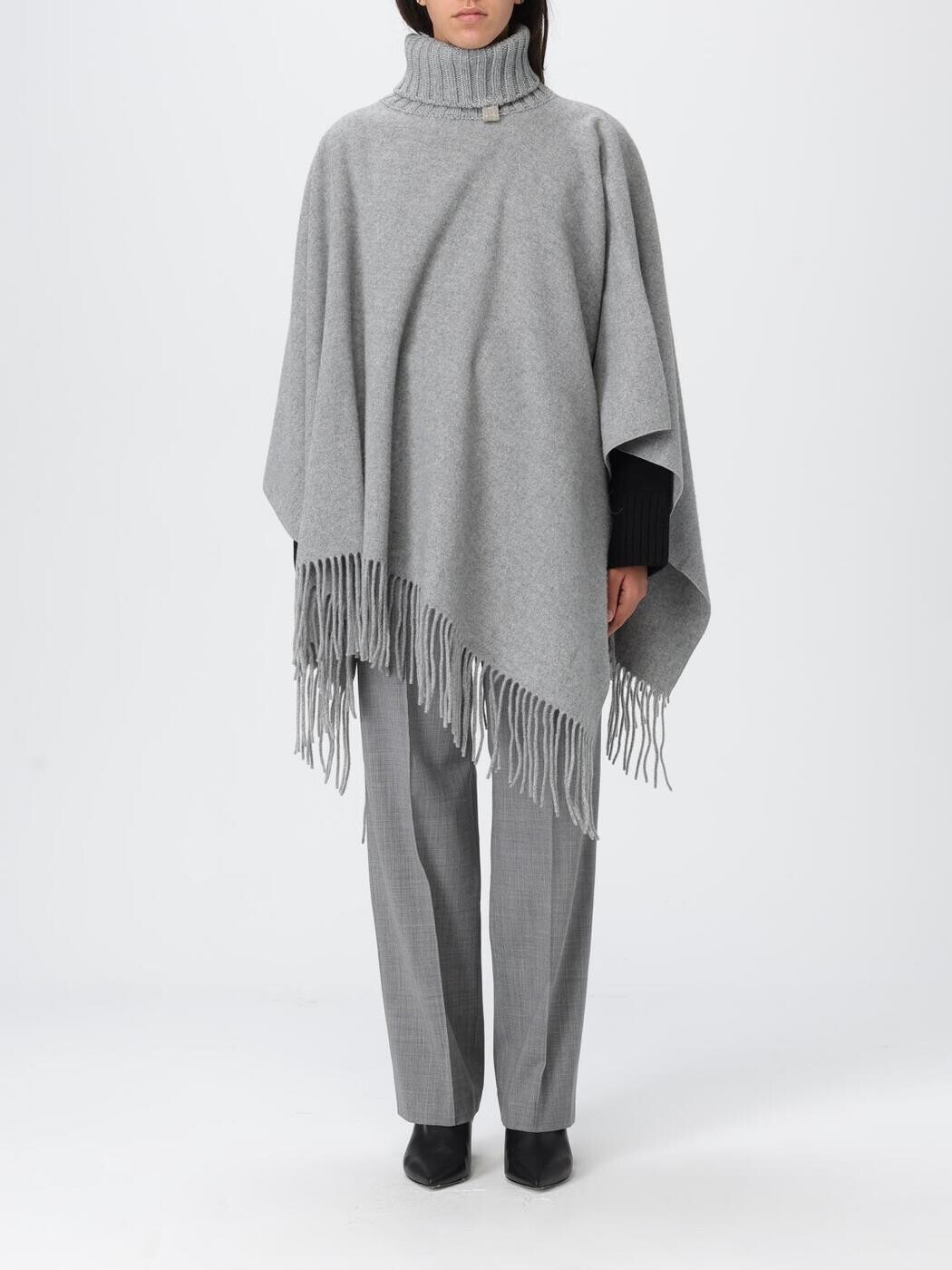 ファビアナ フィリッピ FABIANA FILIPPI トレンチコート 厚地の外套 レディース 薄墨色 Coats and trench coats SAD215A802L842 関税 貨物輸送無料 2025AW gi
