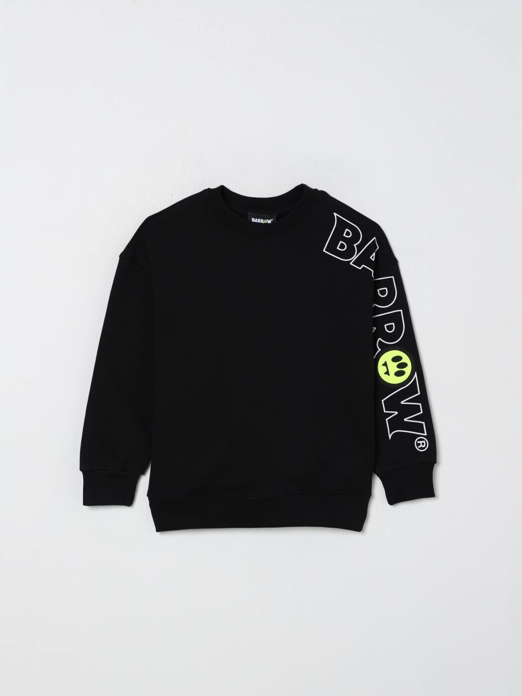 バロウキッズ BARROW KIDS クルーネックジャンパー 編み物お召しもの ボーイズ 黒いこと Crew neck jumpers F5BKJUHSW053 Black 関税 貨物輸送無料 2025AW gi