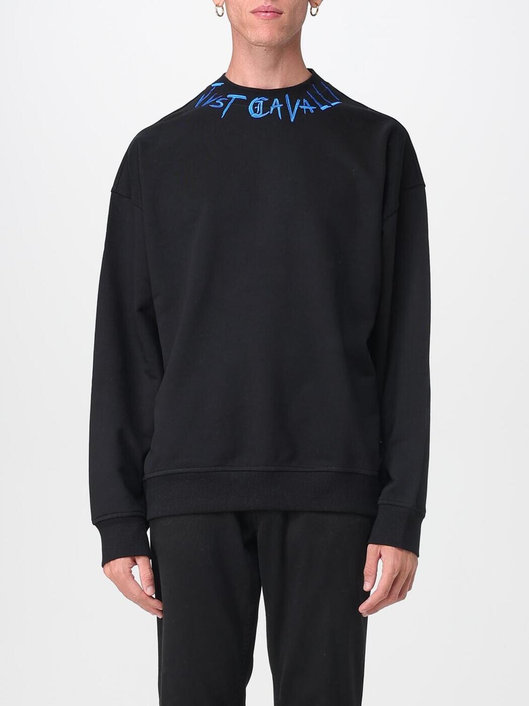 ジャスト カヴァリ JUST CAVALLI スウェットシャツ トレーナー メンズ ブラック Sweatshirts 79OAIE21CF100 Black 関税 送料無料 2025AW gi｜BRANDSHOP「il Tesoro」