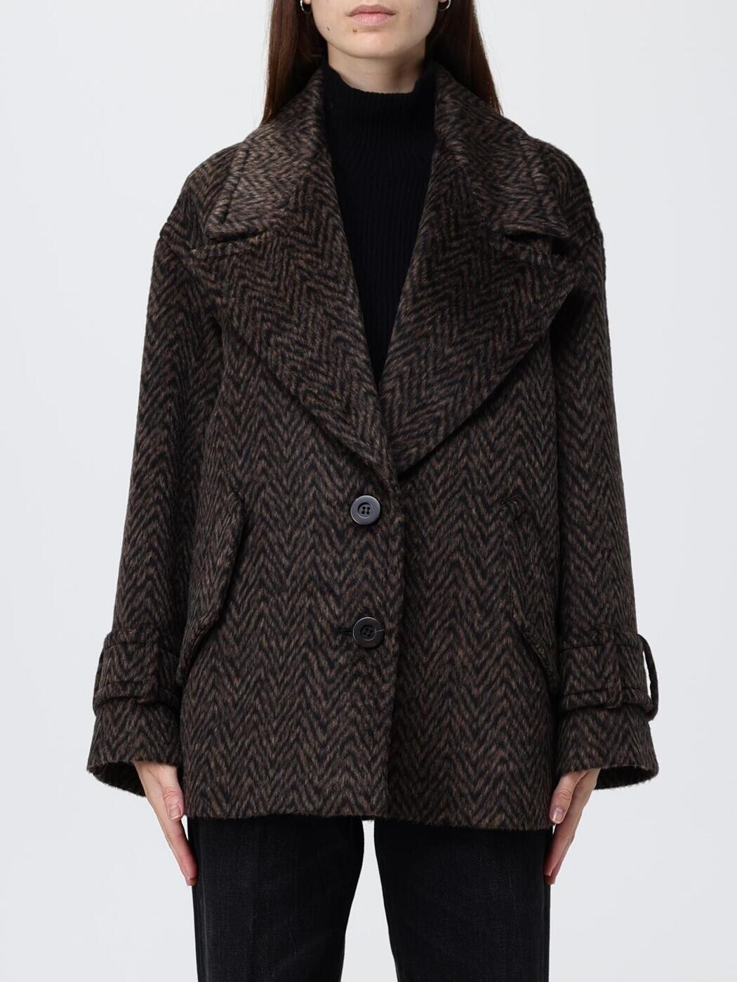 ドンダップ DONDUP トレンチコート 厚地の外套 レディース 青色 Coats and trench coats DJ716FFH423DXXX 関税 貨物輸送無料 2025AW gi