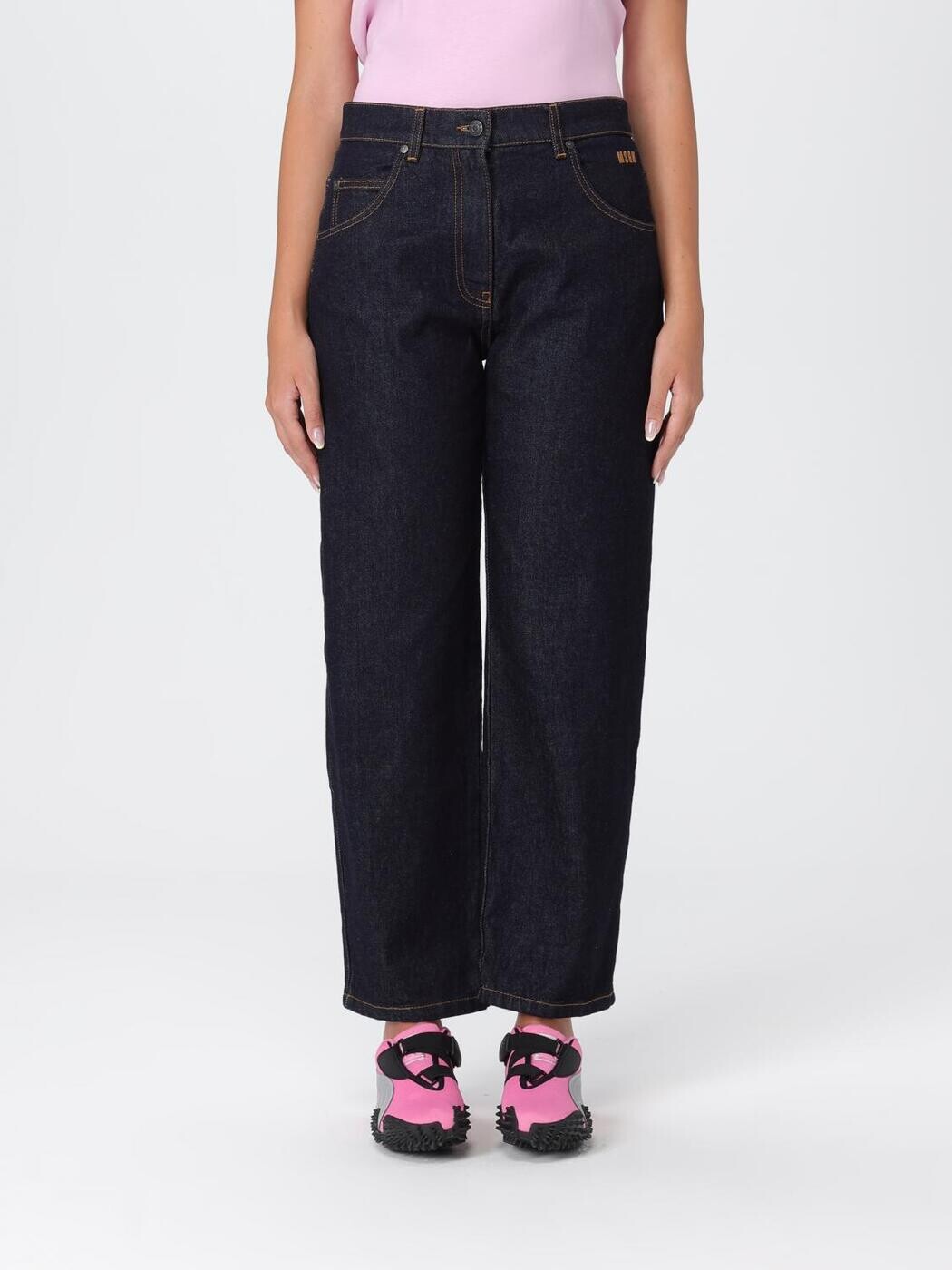 エムエスジーエム MSGM デニム レディース ブルー Jeans 3941MDP235257763 Blue 関税 送料無料 2025AW gi｜BRANDSHOP「il Tesoro」 41,925円