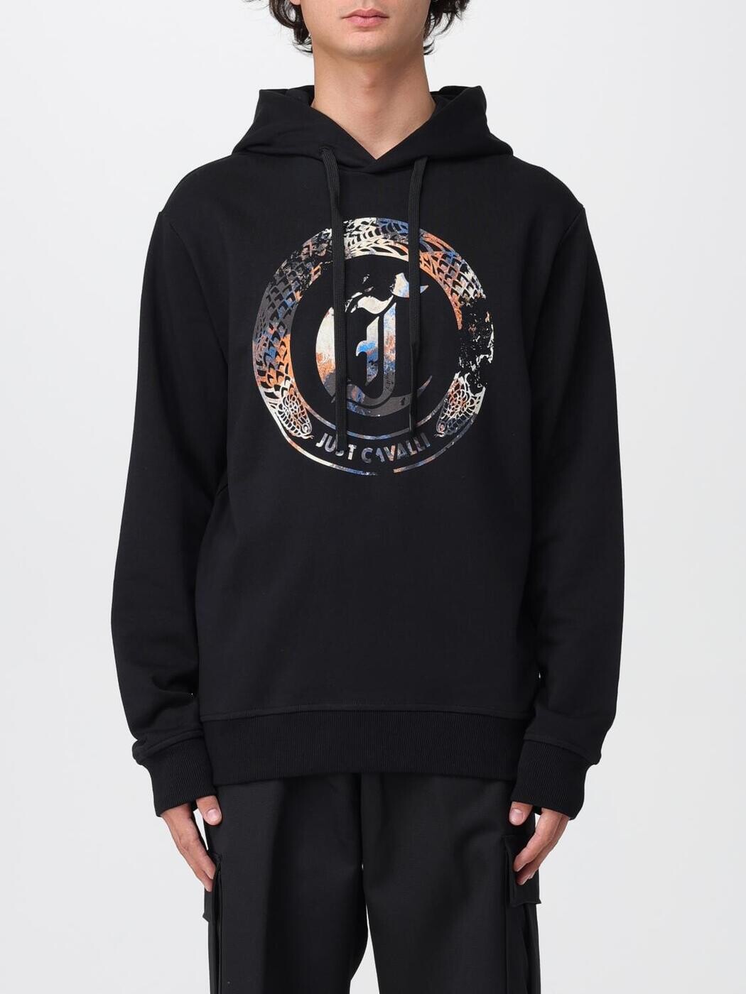 ジャスト カヴァリ JUST CAVALLI スウェットシャツ トレーナー メンズ ブラック Sweatshirts 79OAIE01CF100 Black 関税 送料無料 2025AW gi|BRANDSHOP「il Tesoro」