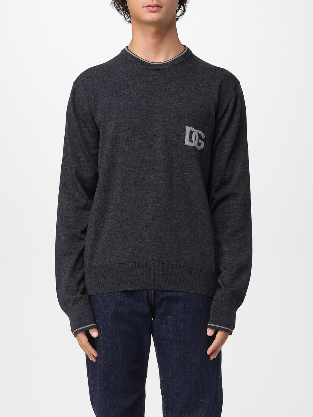 ドルチェ\u0026ガッバーナ DOLCE\u0026GABBANA ティーシャツ 編み物御召しもの メンズ 薄墨色 Knitwear GXX28TJDVCT 関税 貨物輸送無料 2026SS gi