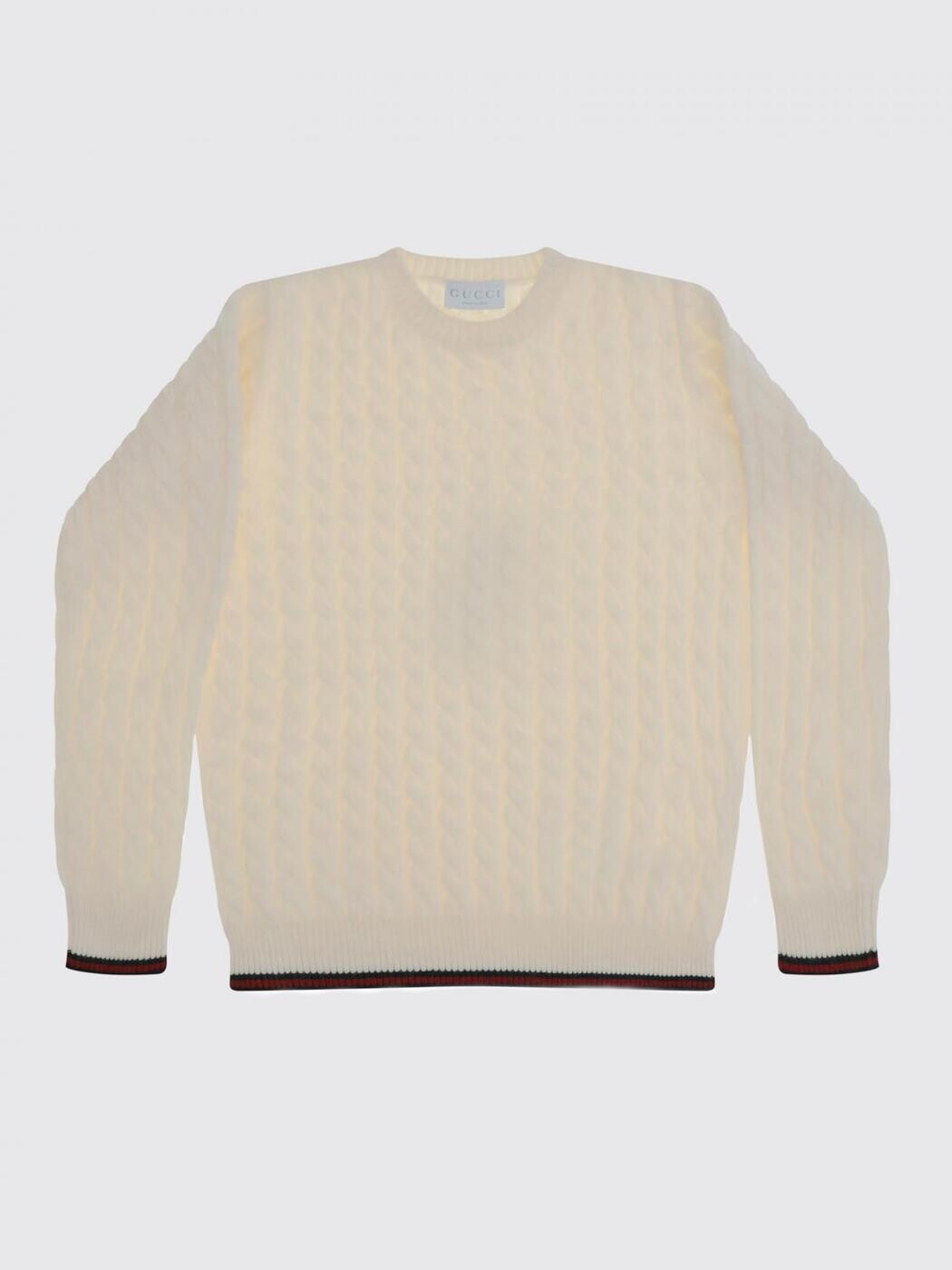 グッチ GUCCI クルーネックジャンパー 編み物御召しもの ボーイズ 白いこと Crew neck jumpers 823229XKEWQ 関税 貨物輸送無料 2025AW gi