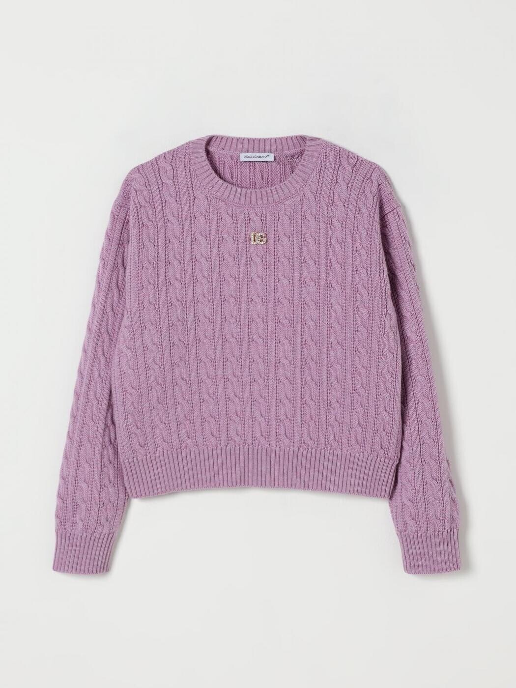 ドルチェ＆ガッバーナ DOLCE\u0026GABBANA クルーネックジャンパー 編み物御召しもの ガールズ Crew neck jumpers L5KWK5JDVDJ 関税 貨物輸送無料 2025AW gi