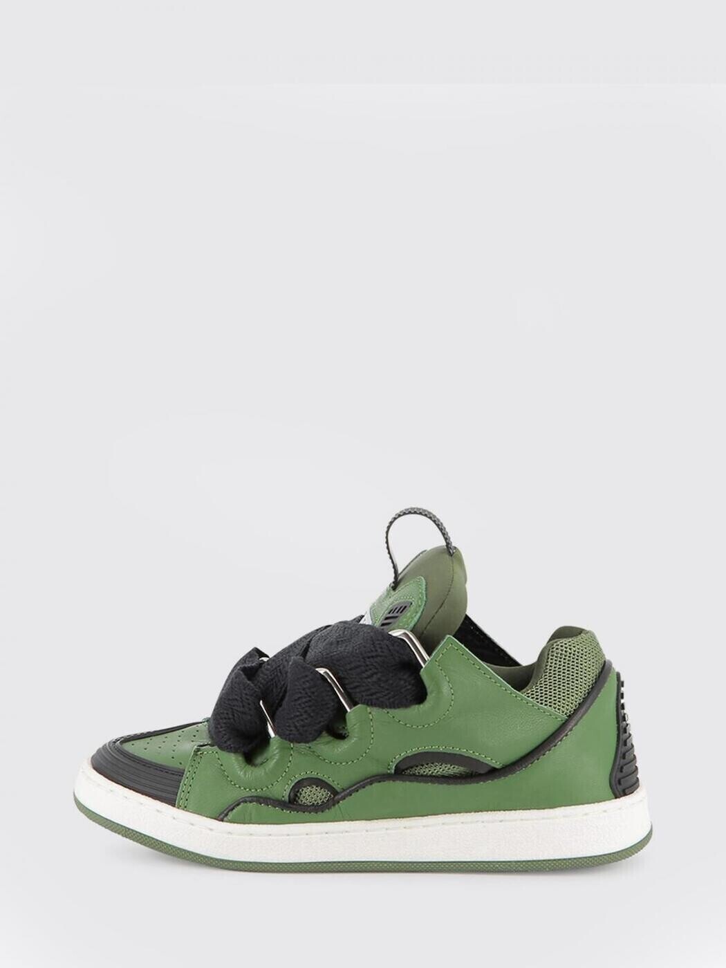 ランバン LANVIN 坦々たるスニーカー スニーカー ボーイズ 緑であること Flat sneakers N30308 関税 貨物輸送無料 2025AW gi