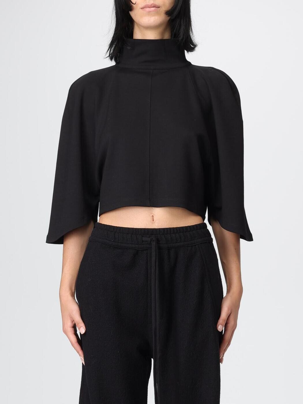 トム・Cr THOM KROM プルオーバー トップス レディース 黒いこと T-shirts and tops WTS575 関税 貨物輸送無料 2025AW gi