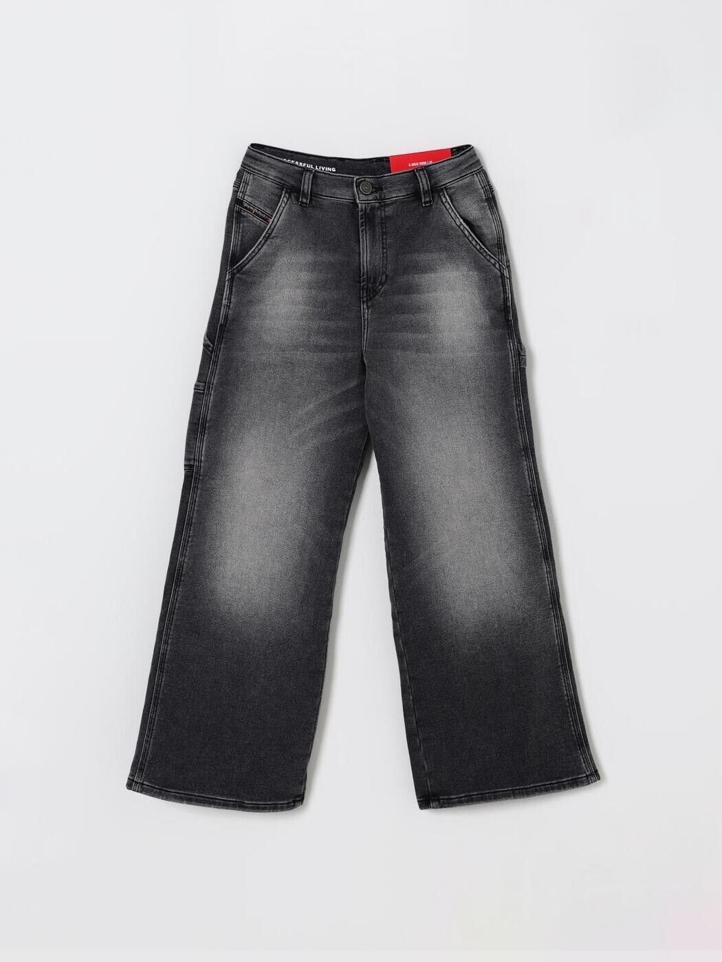 ディーゼル DIESEL レギュラーフィットジーンズ デニム ガールズ ブラック Regular fit jeans J02511KXBRJ Black 関税 送料無料 2025AW gi|BRANDSHOP「il Tesoro」