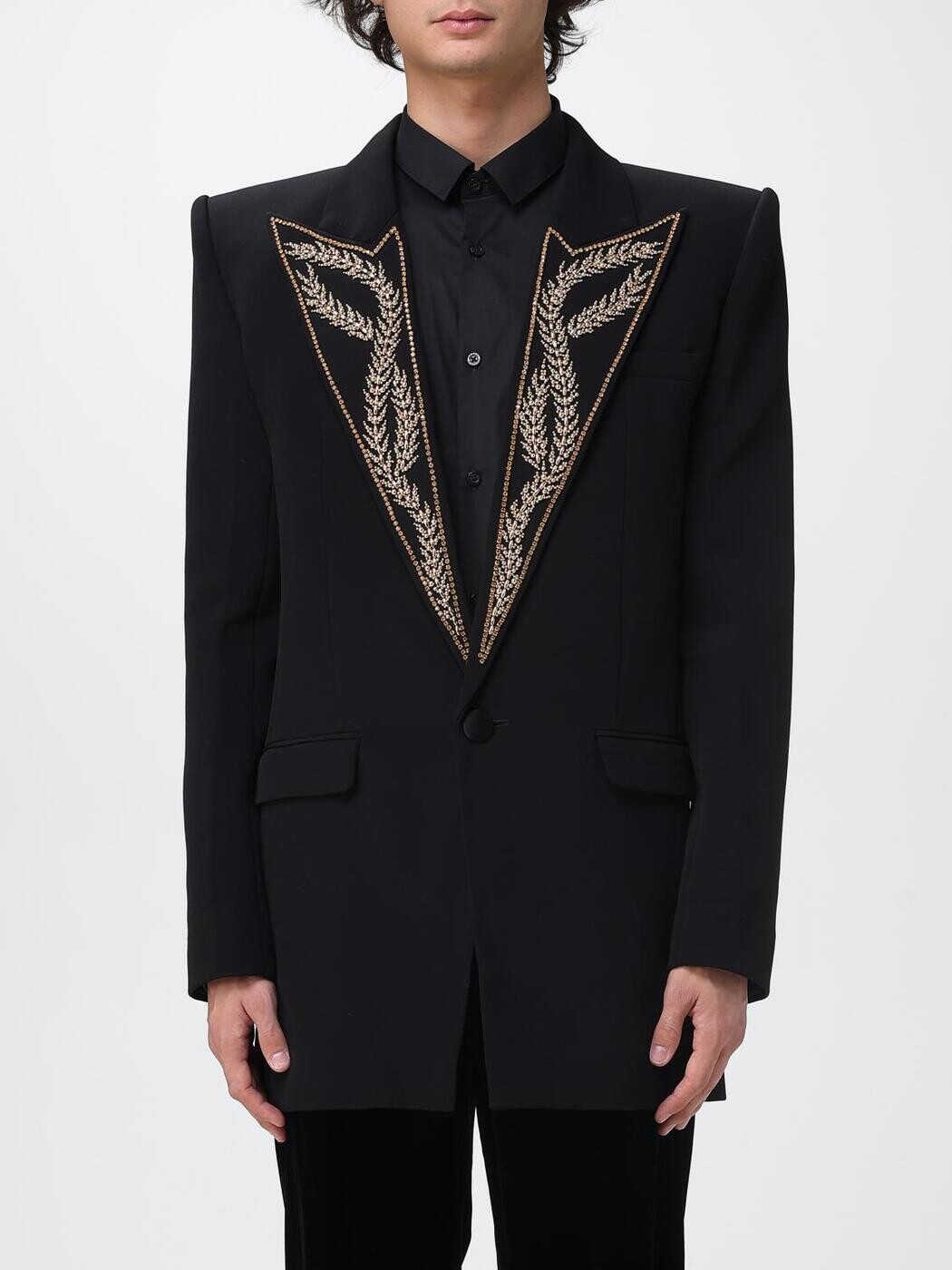 バルマン BALMAIN 上衣 メンズ 黒いこと Jackets FH1SE286PD09 関税 貨物輸送無料 2025AW gi