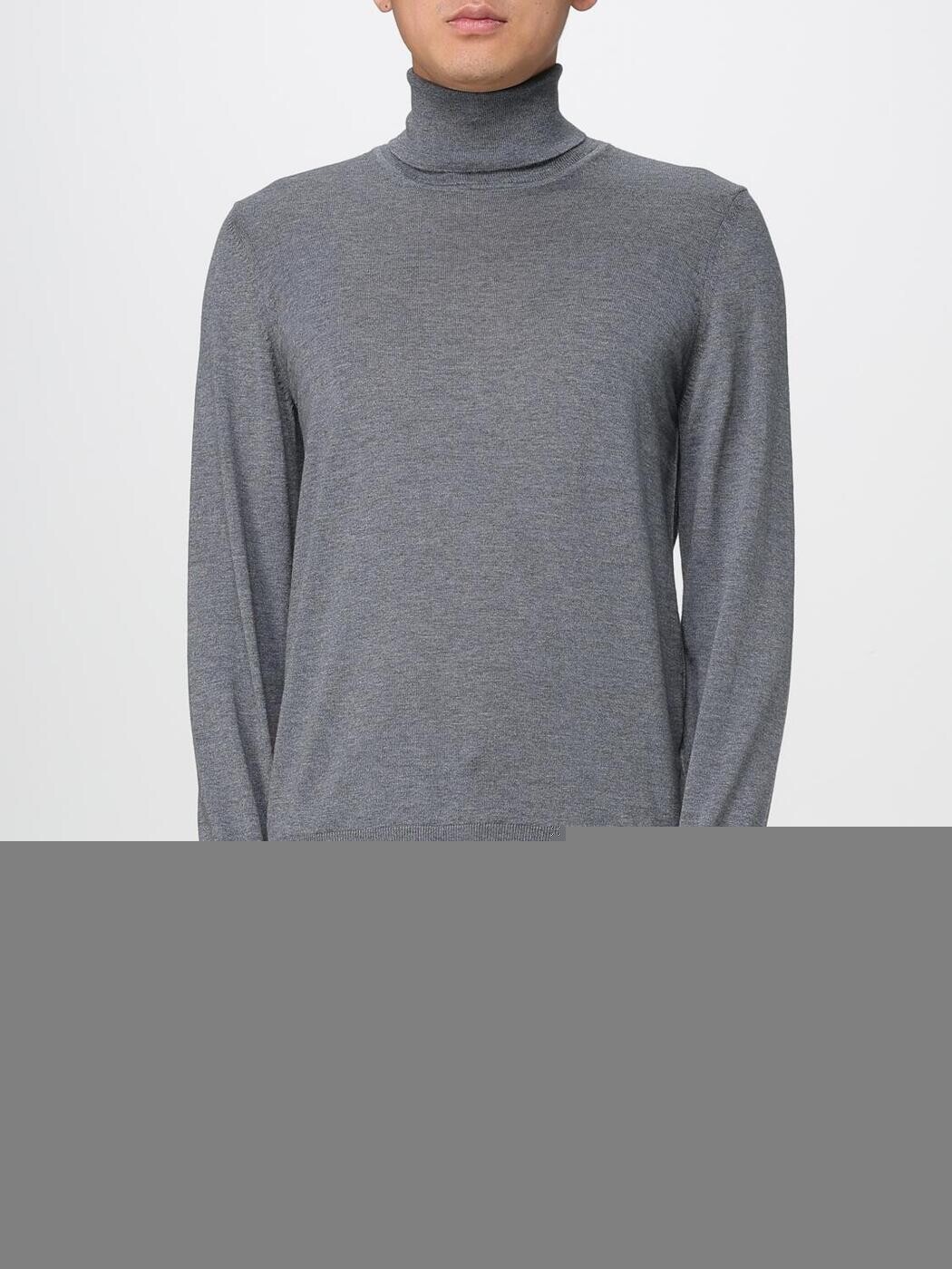 雇い主 BOSS プルオーバー 編み物御召しもの メンズ 薄墨色 Knitwear 50468262 Grey 関税 貨物輸送無料 2025AW gi