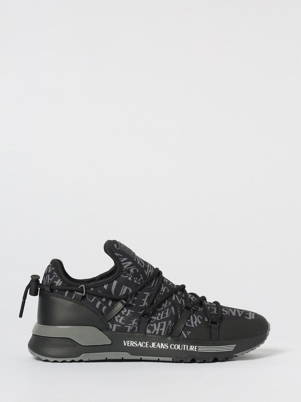 ヴェルサーチェ・ジーンズ・クチュール VERSACE JEANS COUTURE スニーカー レディース 黒いこと Sneakers 79YA3SA6ZSD06 関税 貨物輸送無料 2025AW gi