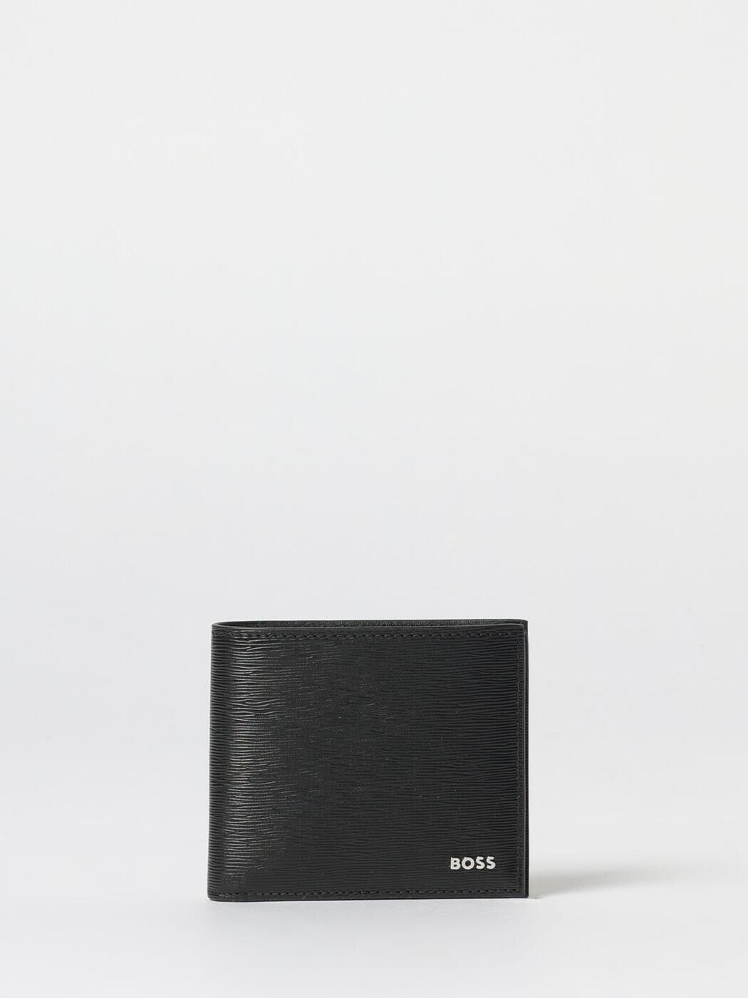 元締め BOSS 歌留多保持者 札入れ メンズ 黒いこと Wallets and Card Holders 50548820 関税 貨物輸送無料 2025AW gi 財布・ケース-バッグ・小物・ブランド雑貨-メンズ財布