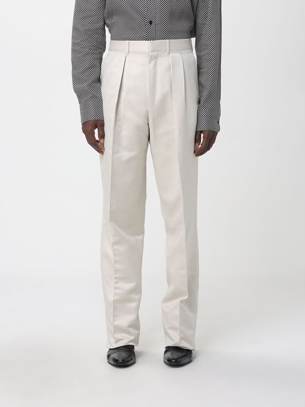 トム ジェラルド・r・フォード TOM FORD ズボン ズボン下 メンズ ベージュ Trousers PLMD01CSS25 関税 貨物輸送無料 2025AW gi