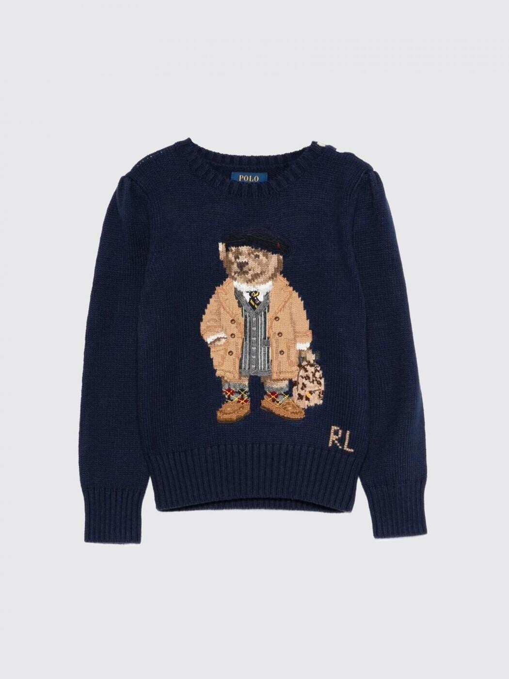 ポロ・ラルフローレン POLO RALPH LAUREN クルーネックジャンパー 編み物御召しもの ボーイズ 米国海軍 Crew neck jumpers 312978870 関税 貨物輸送無料 2025AW gi