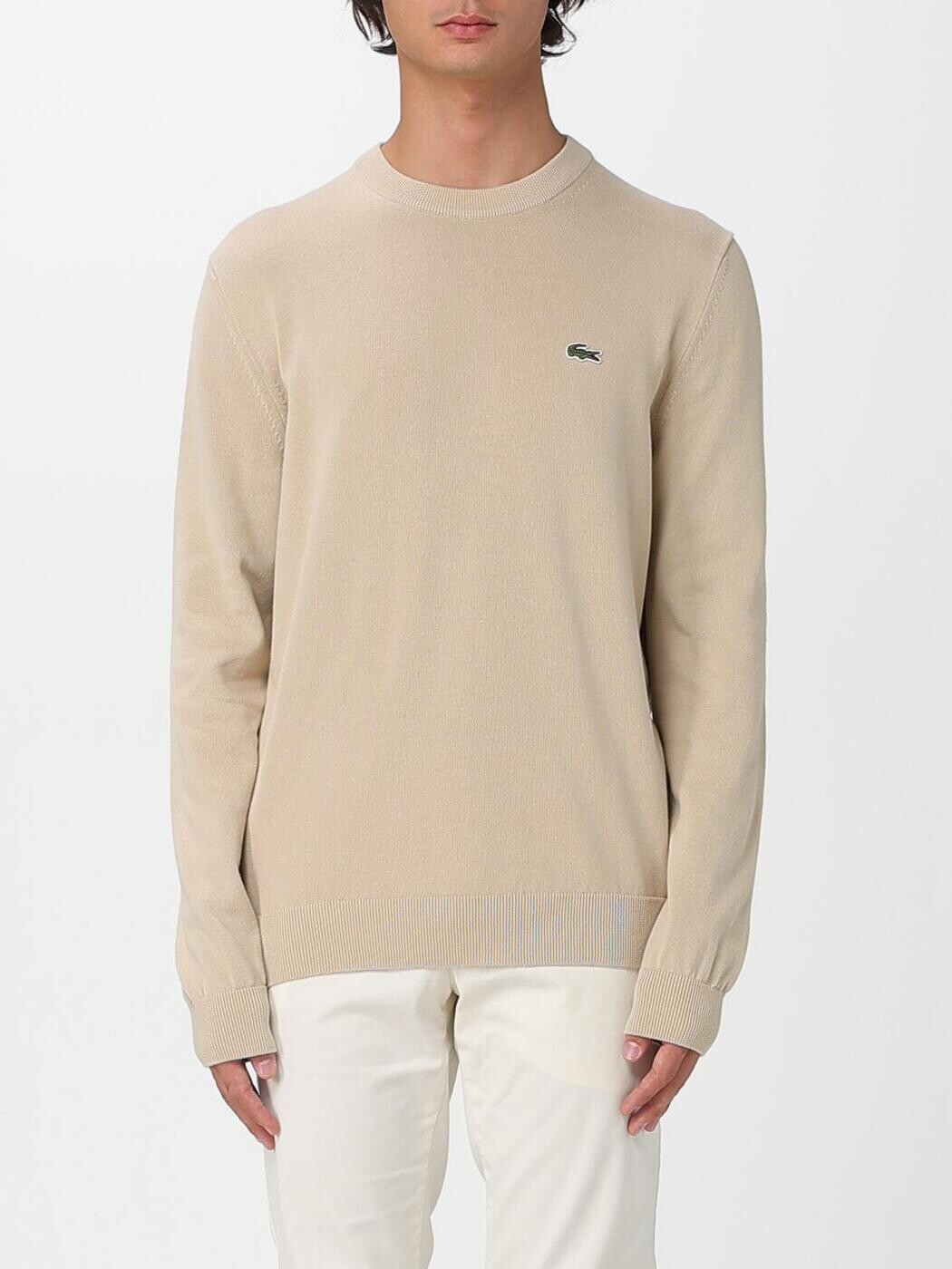 ラコステ LACOSTE プルオーバー 編み物御召しもの メンズ ベージュ Knitwear AH1985 Beige 関税 貨物輸送無料 2026SS gi