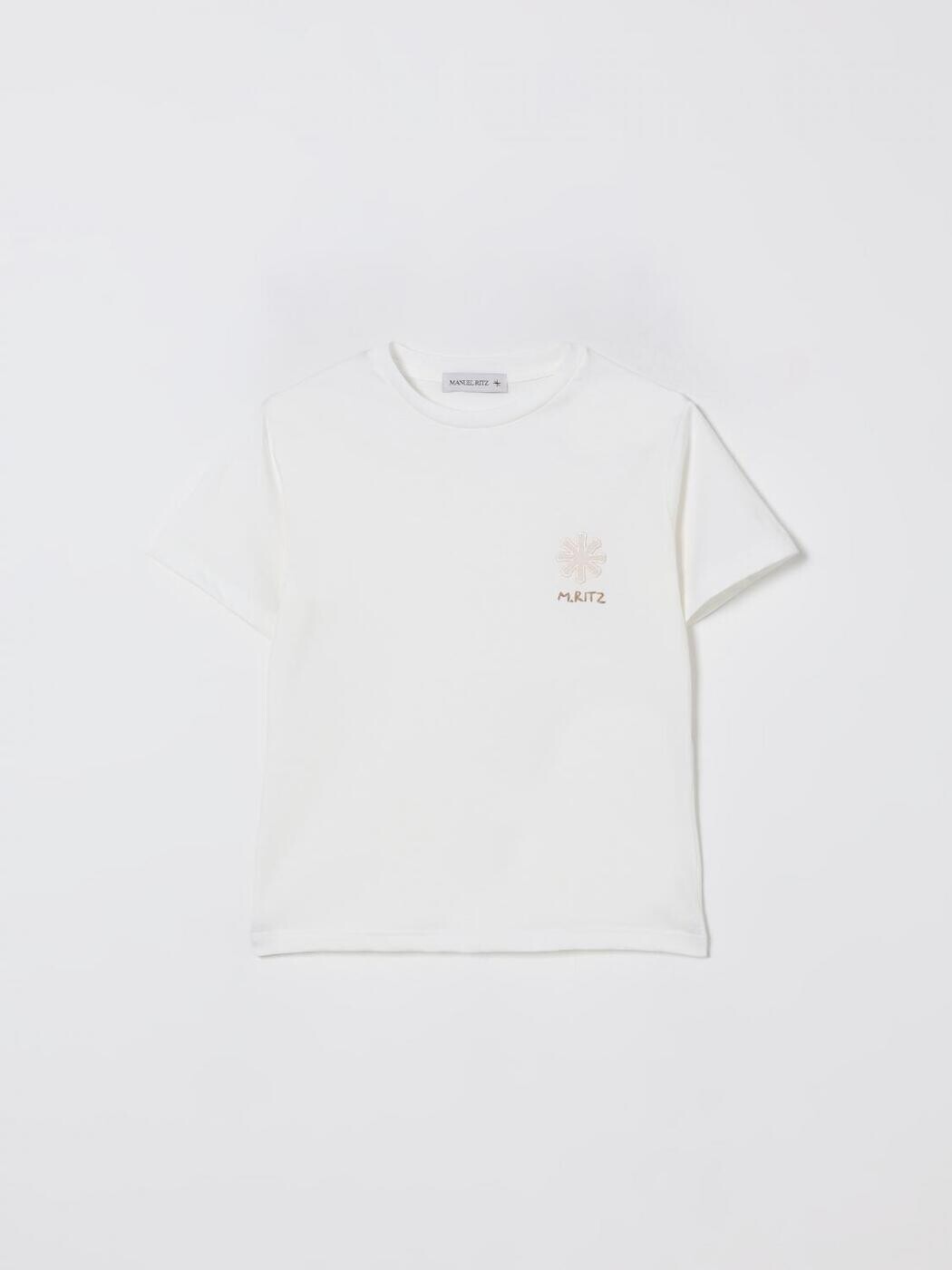 マヌエルリッツ MANUEL RITZ ロング衣袂ティーシャツ ティーシャツ ボーイズ 白いこと Long sleeve t-shirts MR3218 関税 貨物輸送無料 2025AW gi