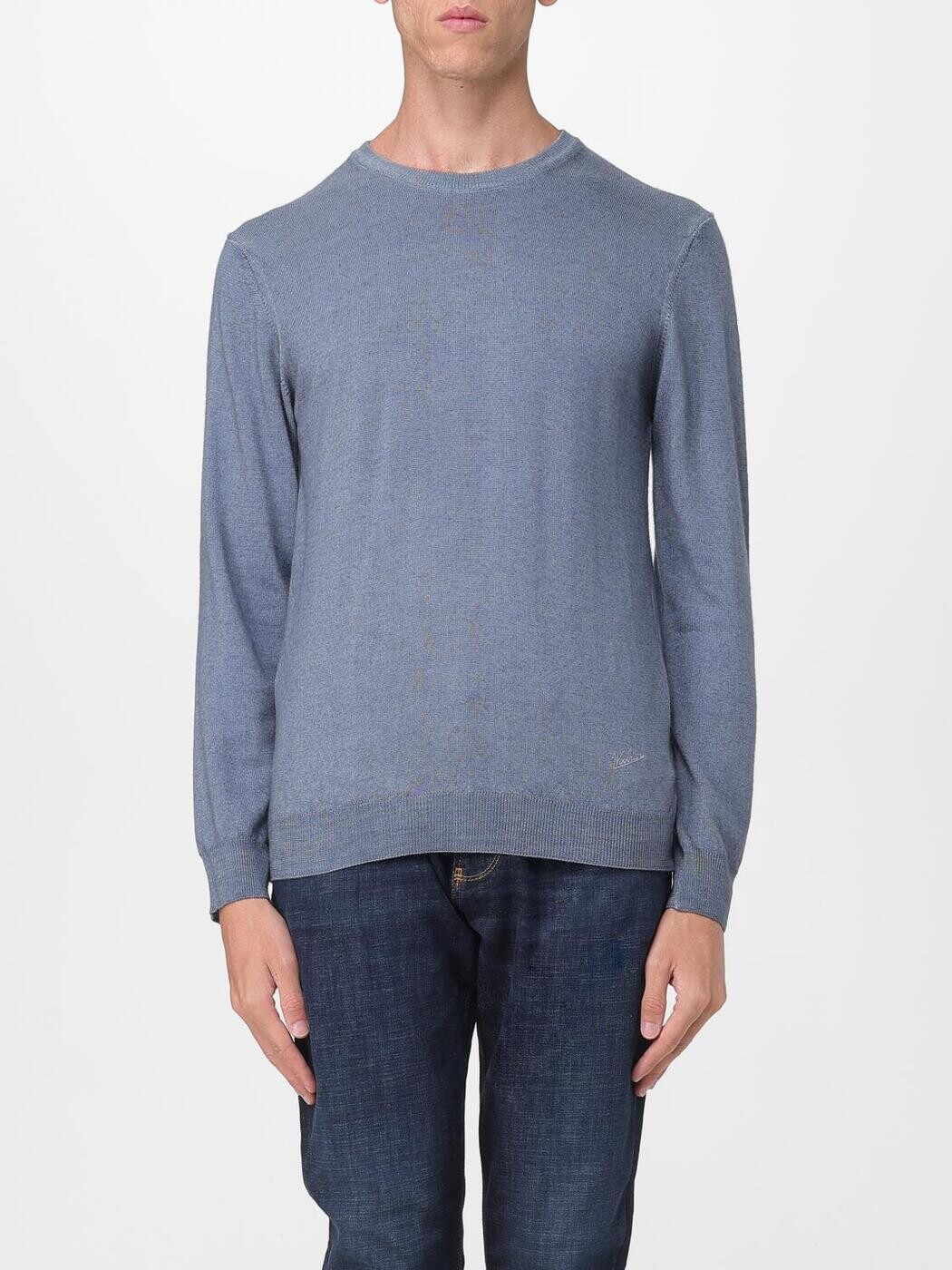 毛糸分限者 WOOLRICH プルオーバー 編み物御召しもの メンズ Knitwear CFWOKN0277MRUF0775 Sea 関税 貨物輸送無料 2025AW gi