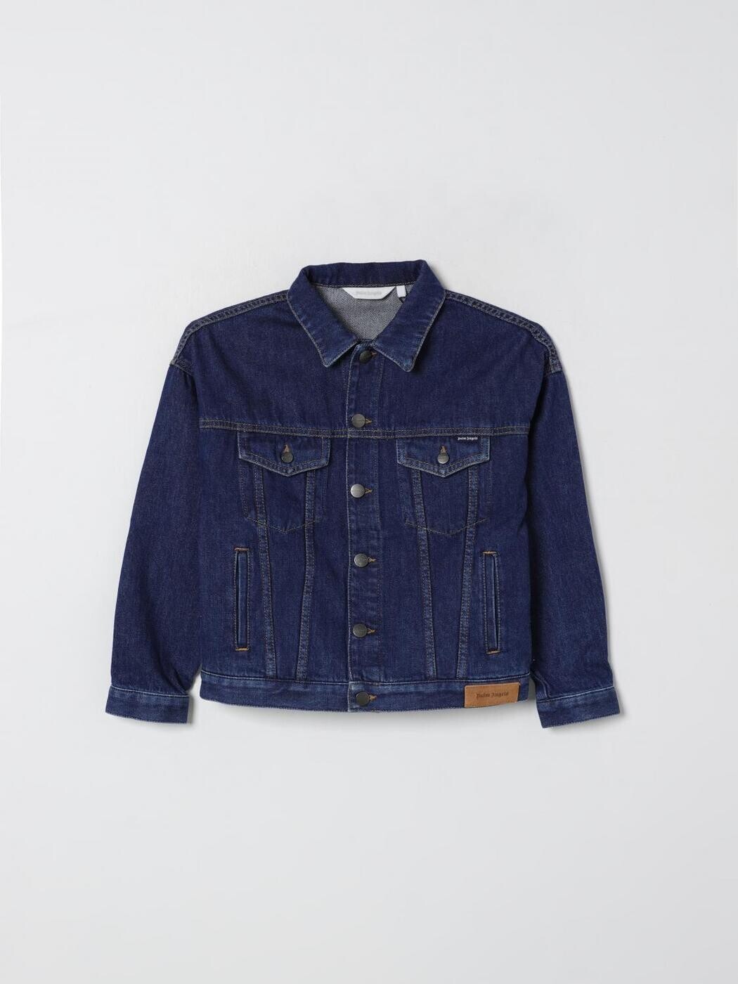 パーム・エンジェルス PALM ANGELS ボンバージャケット 上衣 ボーイズ 青碧 Bomber jackets PBYE001F25DEN001 関税 貨物輸送無料 2025AW gi
