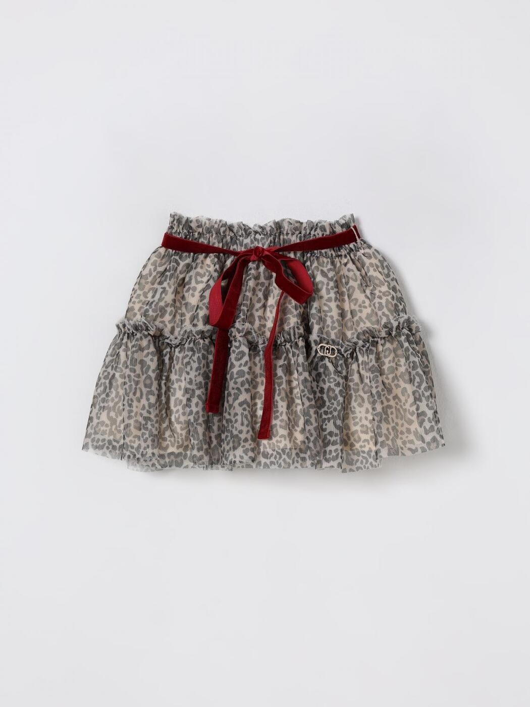 リュー ジョ― LIU JO ミニ御徒面子 スコート ガールズ マルチ色つや Mini-skirts KF5103J6597 関税 貨物輸送無料 2025AW gi