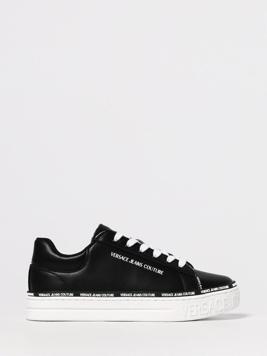 ヴェルサーチェ・ジーンズ・クチュール VERSACE JEANS COUTURE スニーカー レディース ブラック Sneakers 79VA3SK5ZPB25 Black 関税 送料無料 2025AW gi|BRANDSHOP「il Tesoro」