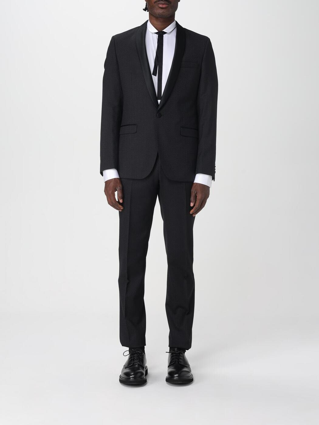 長い巻き毛 ラガーフェルド KARL LAGERFELD フォーマル 背広 メンズ 黒いこと Formal Outfits 105225/592025 関税 貨物輸送無料 2025AW gi