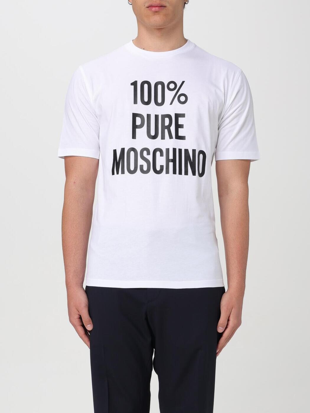 モスキーノ MOSCHINO Tシャツ メンズ ホワイト T-shirts 07150241 White 関税 送料無料 2024SS gi｜BRANDSHOP「il Tesoro」